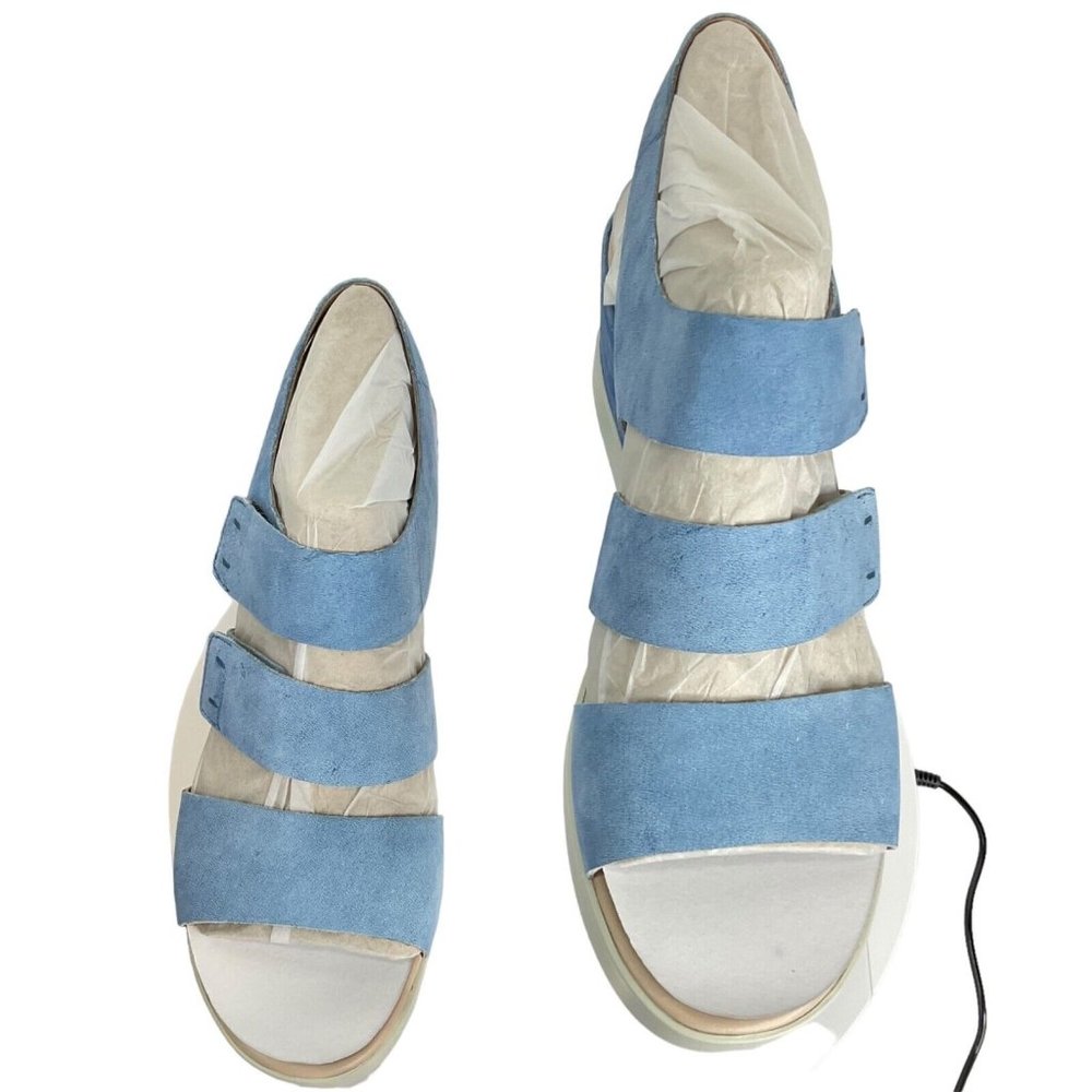 Ecco Shoes Women Sandals Sz 9-9.5 EU 40 Shape Wedge Plateau Leather $180 Nib - Picture 7 of 12